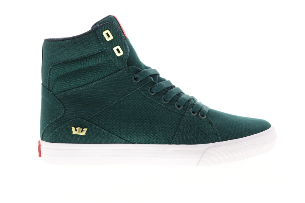 靴 SUPRA FOOTWEAR Supra Aluminum 05662-094-M Mens Black Canvas High Top Skate