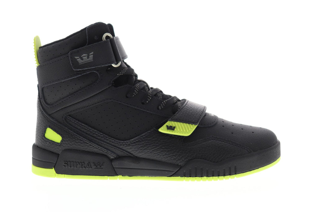 Supra Breaker 05893-018-M Mens Black Leather Surf High Top Skate