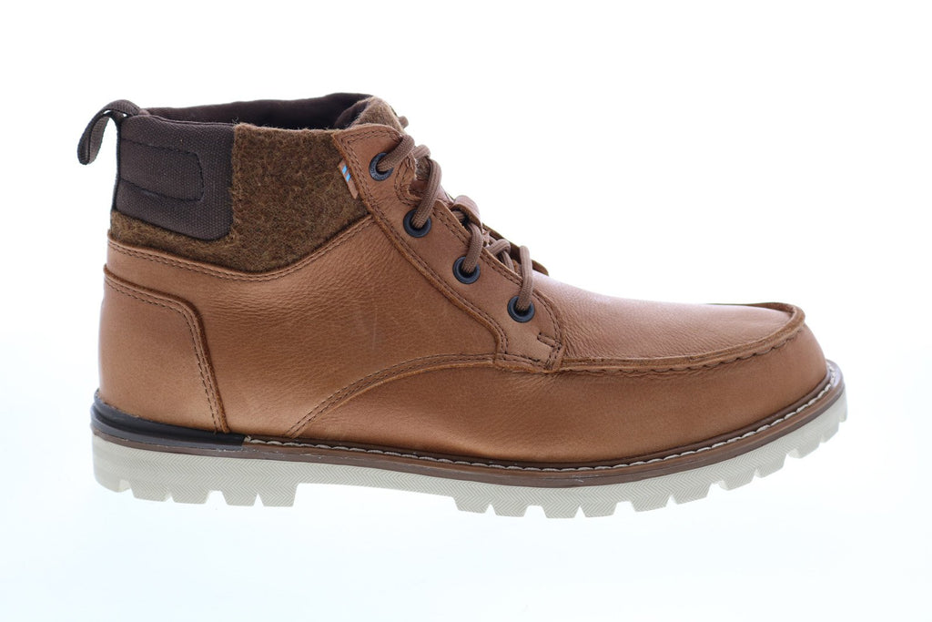 Toms Hawthorne 10012515 Mens Brown Leather Lace Up Casual Dress