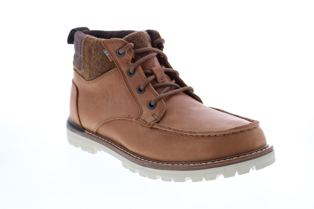 Toms Hawthorne 10012515 Mens Brown Leather Lace Up Casual Dress