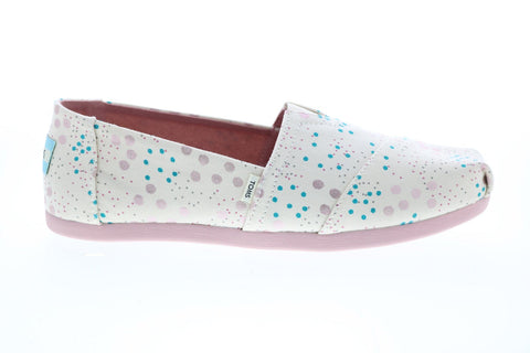 Toms Alpargata 10015672 Womens Beige Canvas Slip On Loafer Flats Shoes