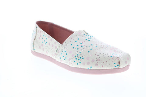 Toms Alpargata 10015672 Womens Beige Canvas Slip On Loafer Flats Shoes