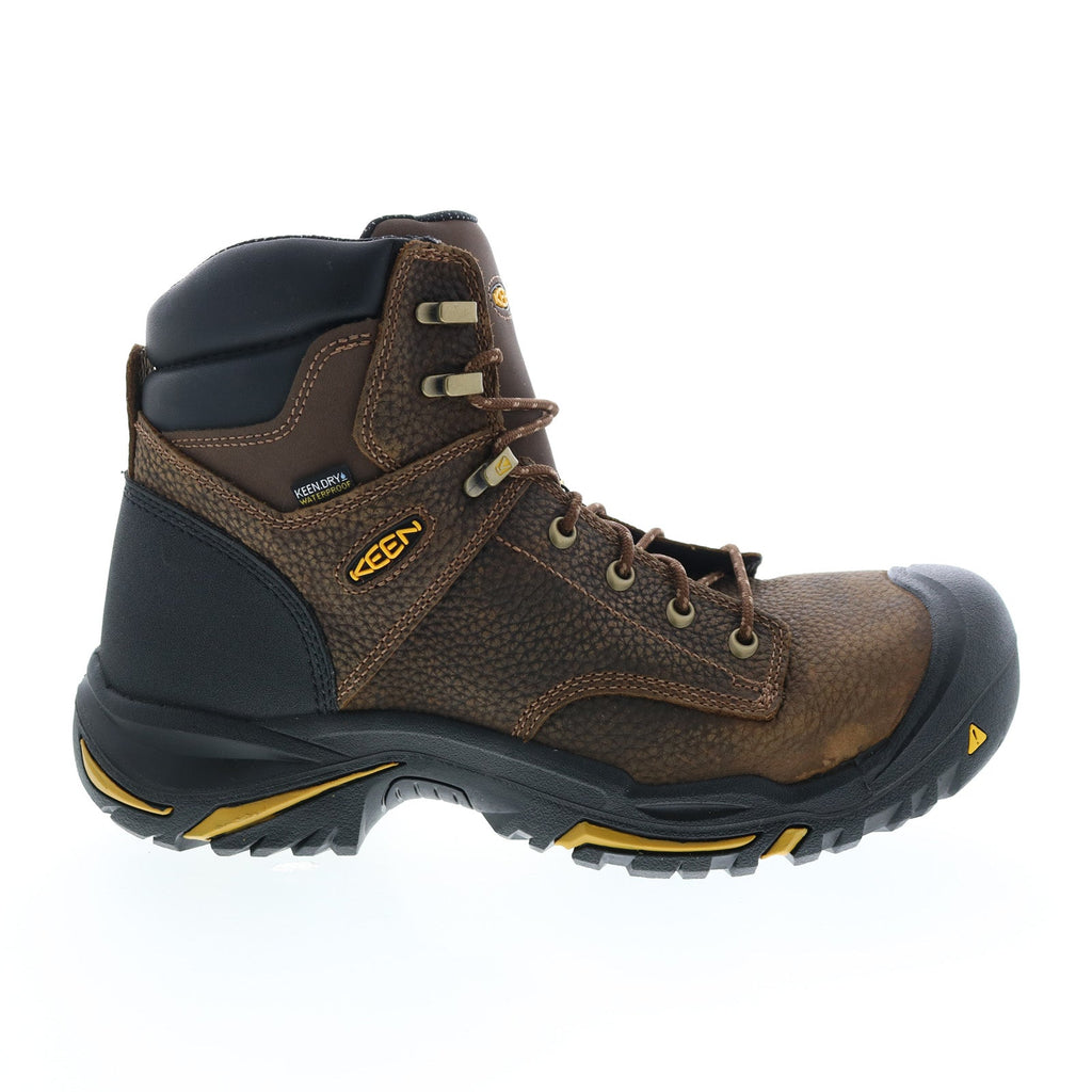 Keen MT Vernon 6" 1014600 Mens Brown Leather Lace Up Work Boots Ruze