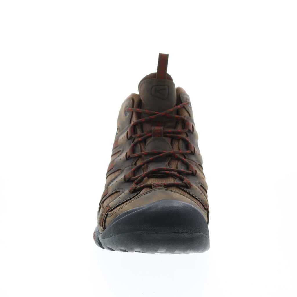 Keen Siskiyou Waterproof Mid 1024651 Mens Brown Leather Lace Up Hiking - Ruze Shoes