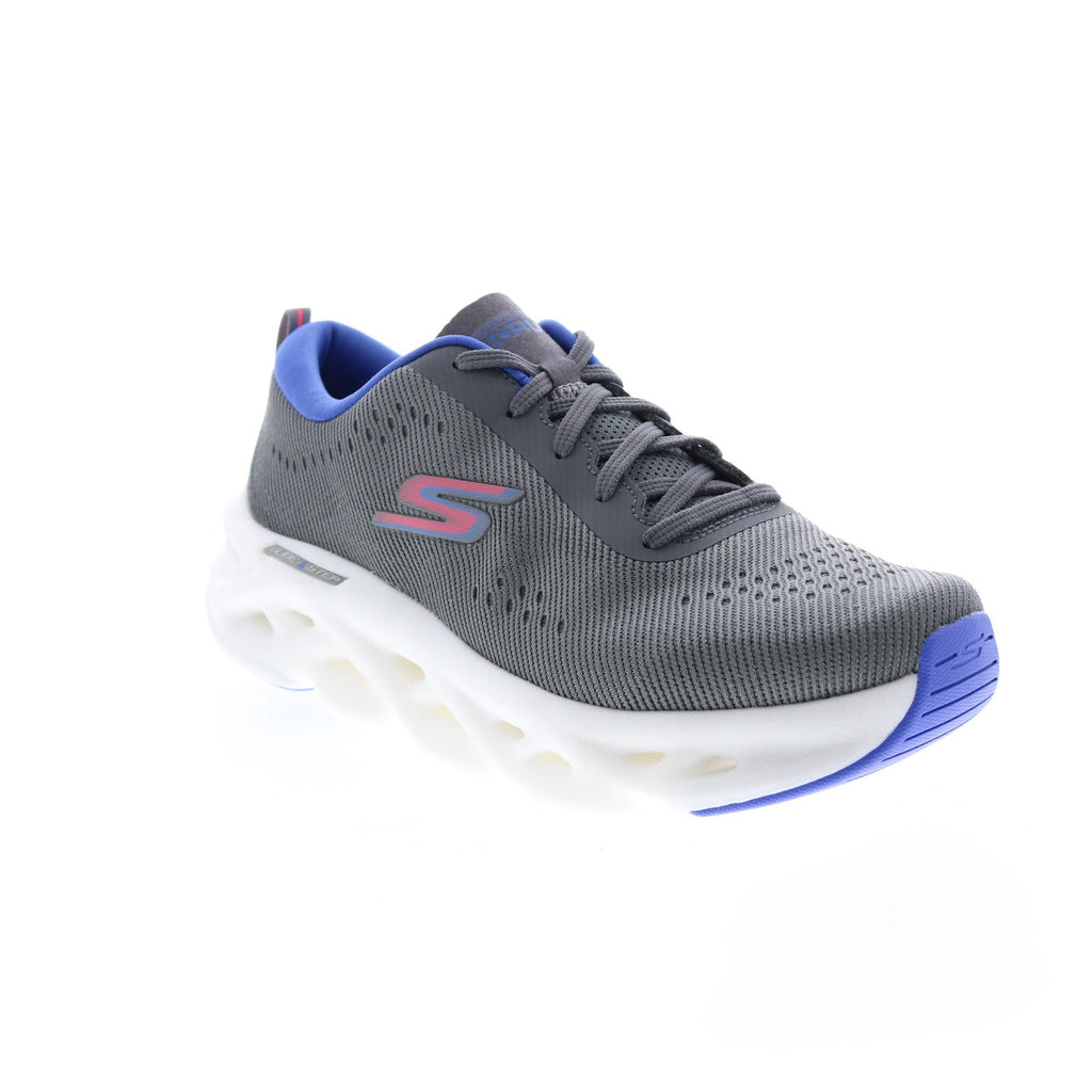 KSC　M9＆M92 Skechers Go Run Swirl Tech 128791 Womens Gray Canvas Athletic