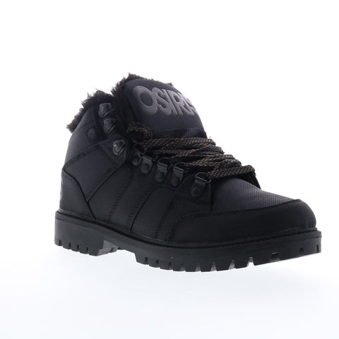 Osiris Convoy Boot 1348 2709 Mens Black Canvas Lace Up Athletic Skate Shoes