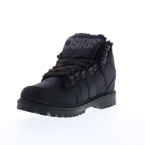 Osiris Convoy Boot 1348 2709 Mens Black Canvas Lace Up Athletic Skate Shoes