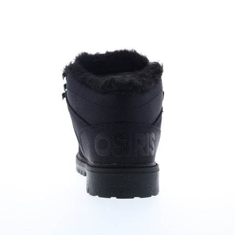 Osiris Convoy Boot 1348 2709 Mens Black Canvas Lace Up Athletic Skate Shoes