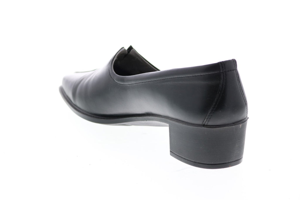 Ecco New York 16903-00101 Womens Black Leather Slip On Loafer Flats Shoes 12 - Ruze Shoes Ecco New York 16903-00101 Womens Black Leather Slip On Loafer Flats Shoes 12 - Ruze Shoes