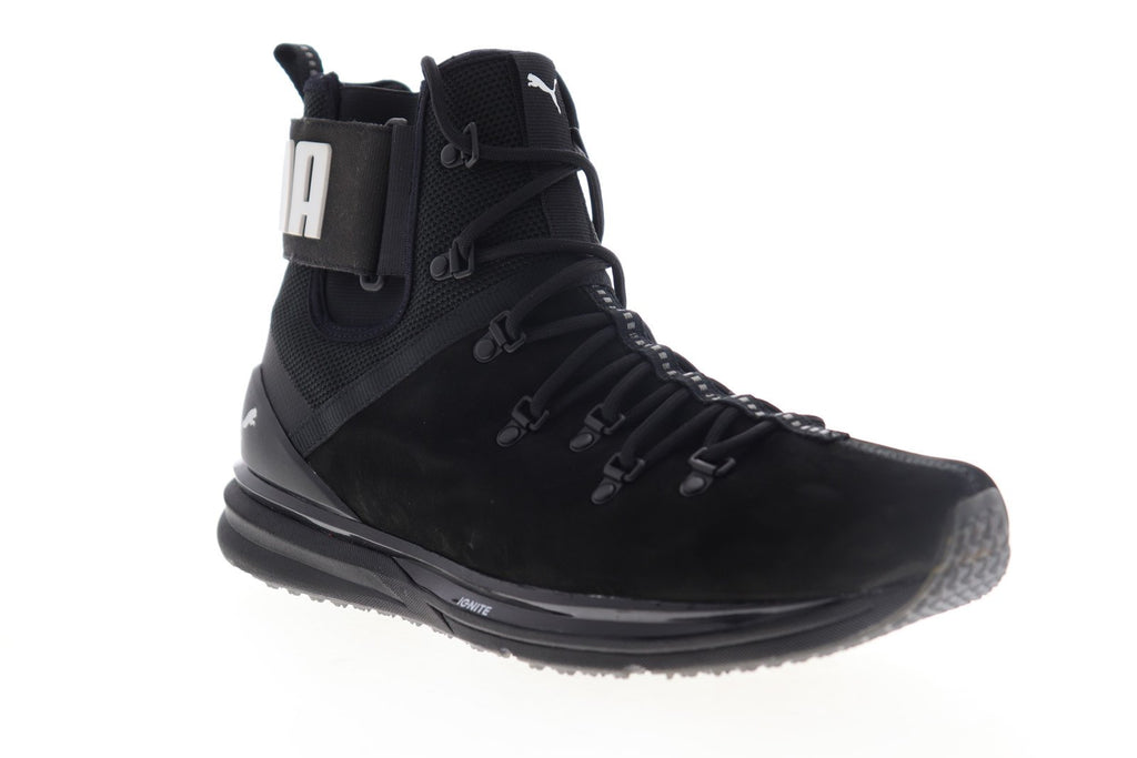 Puma Ignite Limitless Boot Leather 19056301 Mens Black  display picture 1