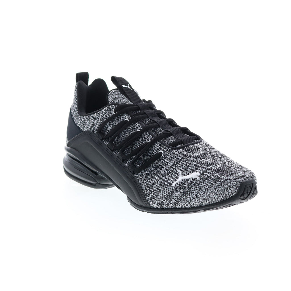 Puma Axelion 19142504 Mens Black Canvas Lace Up Athletic Running