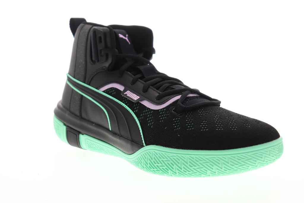 Puma Legacy Dark Mode 19341901 Mens Black Mid Top Athletic