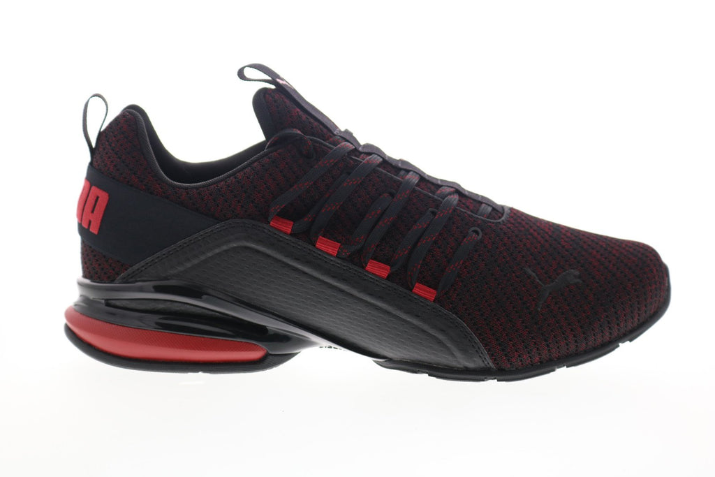 Puma Axelion Ultra 19413404 Mens Black Red Canvas Athletic Running