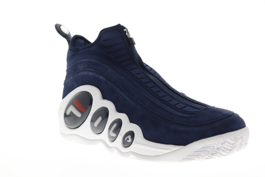 Fila Bubbles Zip 1BM00043-422 Mens Blue Suede Casual Basketball