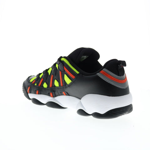 Fila Stackhouse Spaghetti Low Mens Black Leather Athletic Basketball Shoes