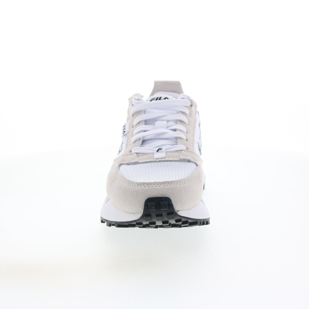 Fila Renno N Generation Patched Mens White Leather Lifestyle Sneakers