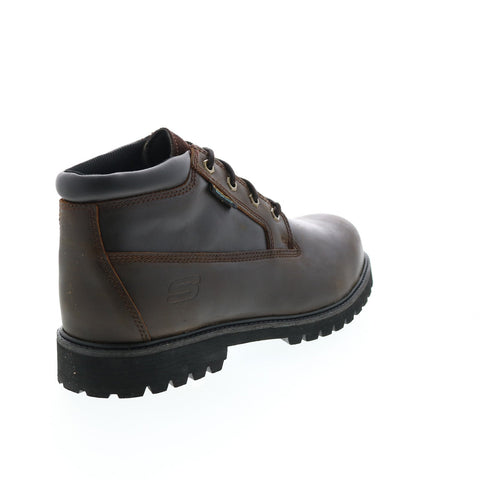 Skechers Work Trevok Steel Toe Waterproof 200004 Mens Brown Work Boots
