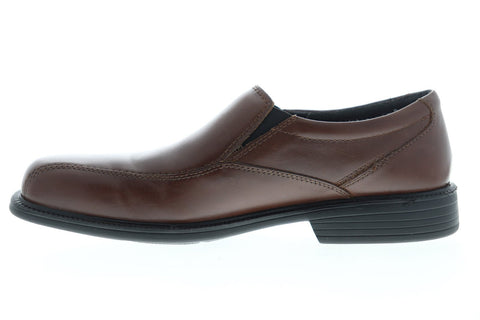 Bostonian Bolton 26025896 Mens Brown Extra Wide 4E Leather Casual Loafers Shoes