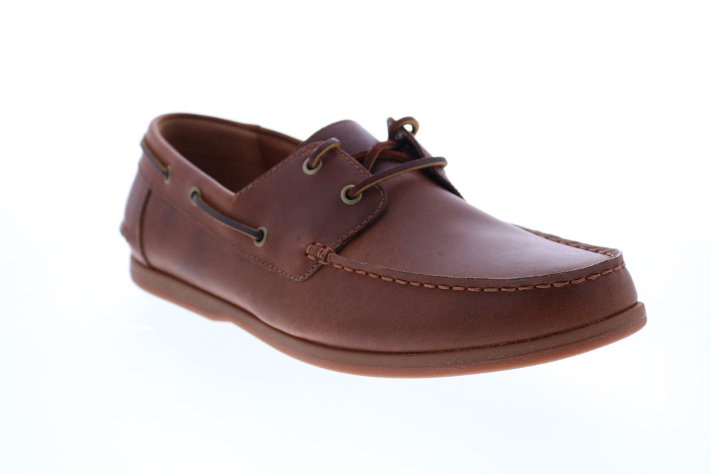 Clarks Morven Sail 26132482 Mens Brown Leather Loafers Slip Ons