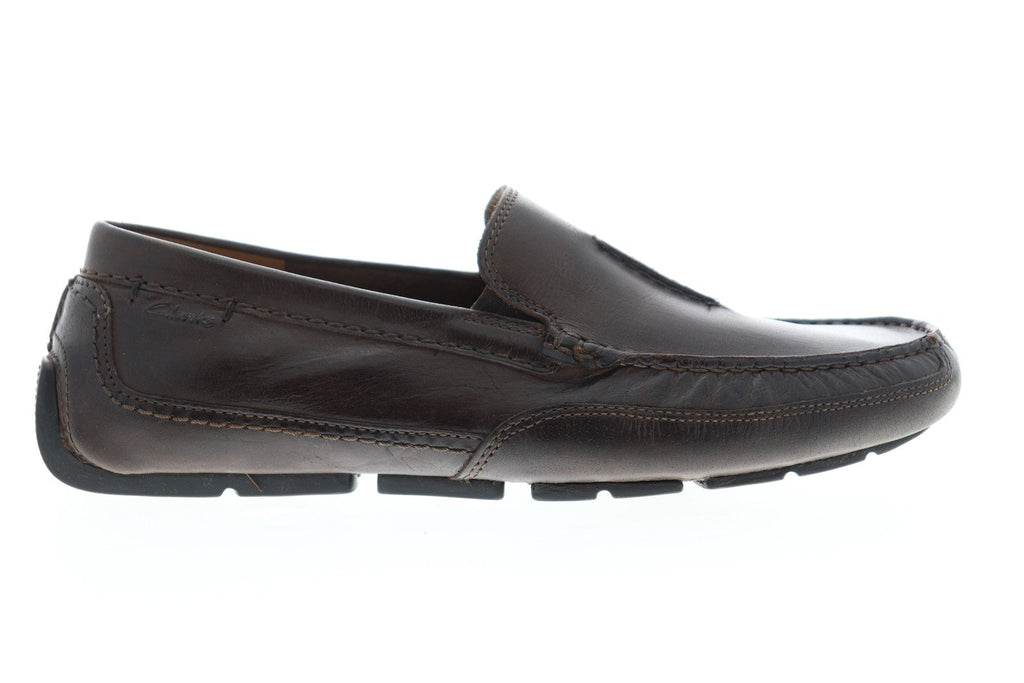Clarks Ashmont Race 26106362 Mens Brown Leather Slip On Moccasin Loafe