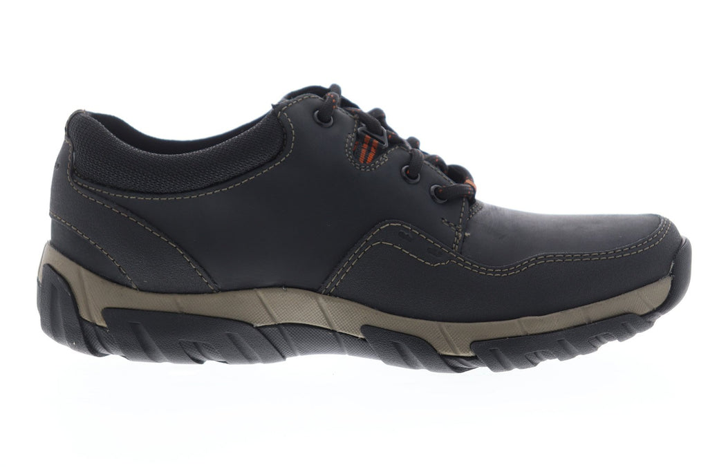 Clarks Walbeck Edge 26119714 Mens Black Leather Low Top Lifestyle