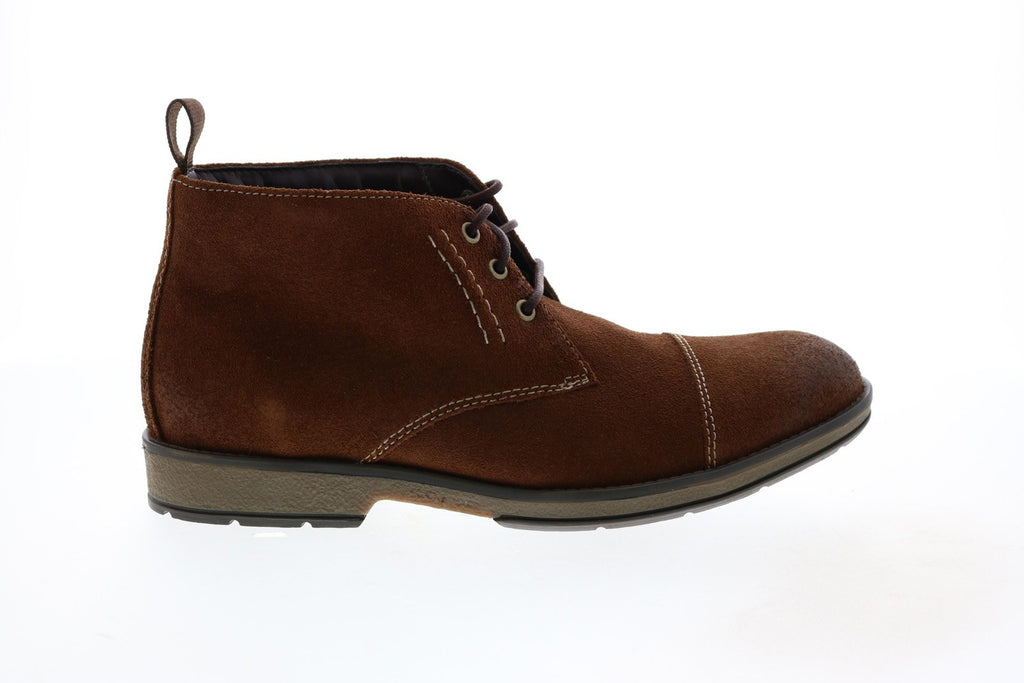 Clarks Hinman Mid 26127747 Mens Brown Suede Lace Up Chukkas Boots - Ruze Shoes