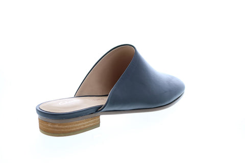 Clarks Pure Blush 26132410 Womens Black Leather Slip On Mule Flats Shoes