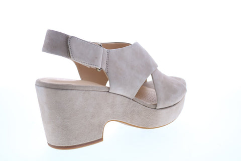 Clarks Maritsa Lara 26140120 Womens Beige Suede Slingback Sandals Shoes
