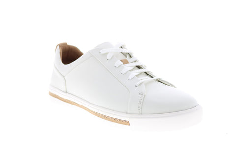 Clarks Un Maui Lace 26140168 Womens White Leather Lifestyle Sneakers Shoes