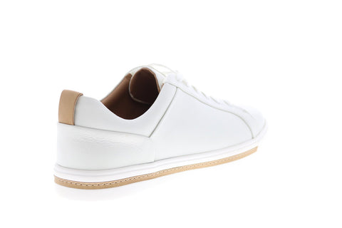 Clarks Un Maui Lace 26140168 Womens White Leather Lifestyle Sneakers Shoes