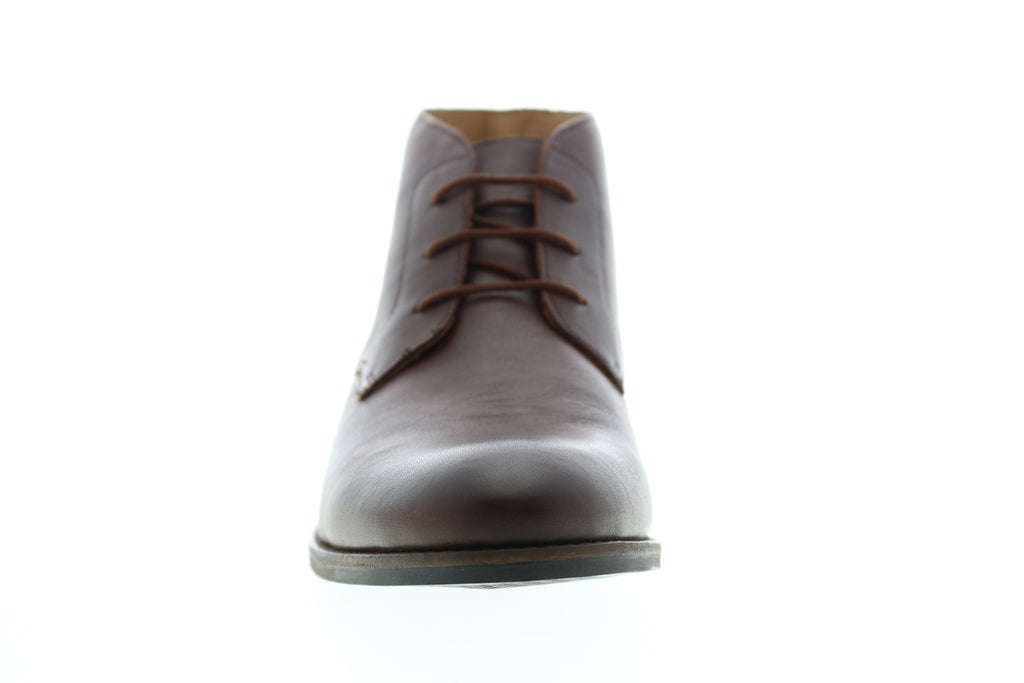 Clarks Flow Top 26141041 Mens Brown Leather Lace Up Chukkas Boots Ruze Shoes