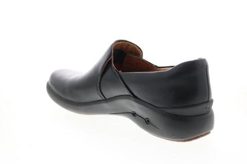 Clarks Un Loop 2 Step 26144352 Womens Black Leather Loafer Flats Shoes