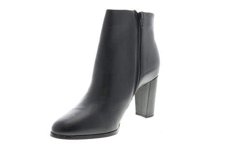 Clarks Kaylin Fern 26146297 Womens Black Leather Ankle & Booties Boots
