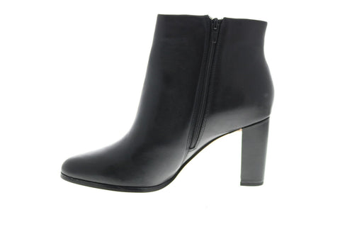 Clarks Kaylin Fern 26146297 Womens Black Leather Ankle & Booties Boots