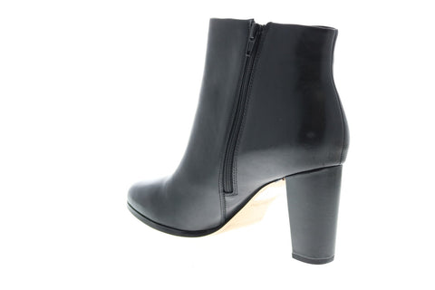Clarks Kaylin Fern 26146297 Womens Black Leather Ankle & Booties Boots