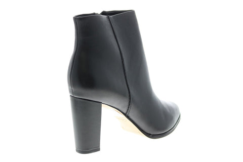 Clarks Kaylin Fern 26146297 Womens Black Leather Ankle & Booties Boots