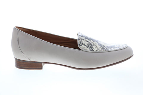 Clarks Un Blush Ease 26147854 Womens Gray Suede Slip On Loafer Flats Shoes