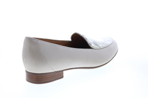 Clarks Un Blush Ease 26147854 Womens Gray Suede Slip On Loafer Flats Shoes