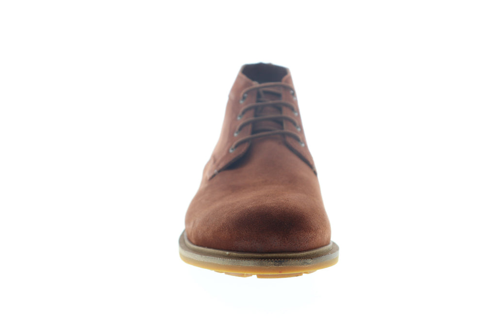 Clarks Foxwell Mid Chukka Boots For Men – Leather Lace-Up Style In Dark Sand - View #3