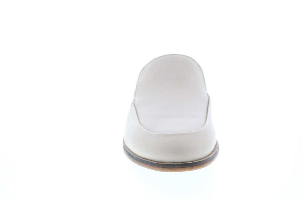 Clarks Trish Plant 26155005 Womens Beige Leather Mule Flats Shoes 7.5 - Ruze Shoes