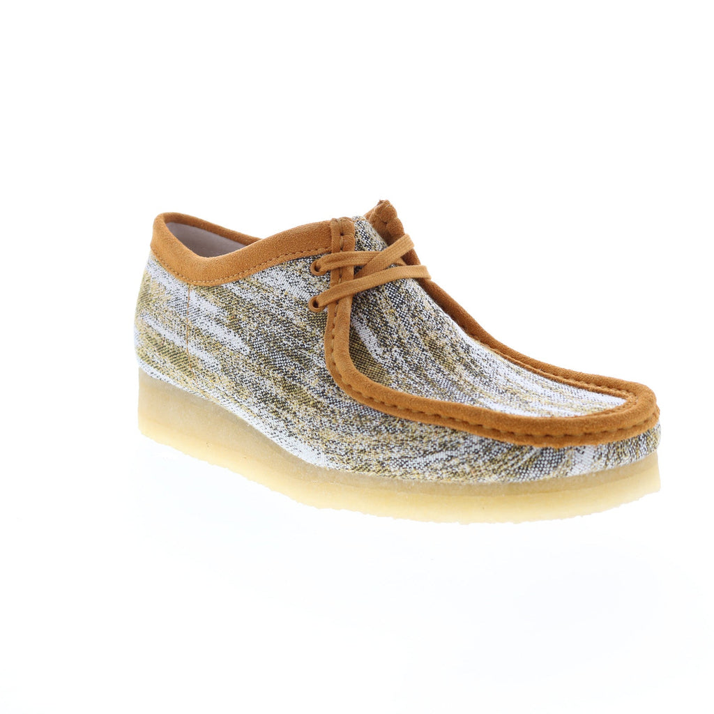 Chaussures Clarks Wallabee Homme - Marron Cuir, Modèle 26168842, Neuves Avec Emballage