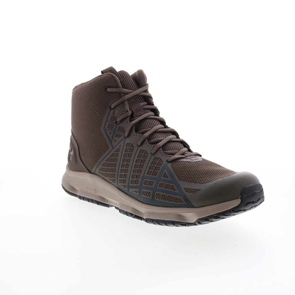 Under Armour Brown High-Top Sneakers Mens Athletic Shoes, Clothes & Gear - Boots in Brown | Under  main image 2