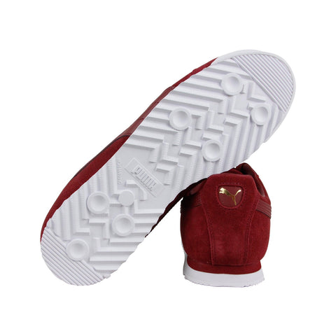 Puma Roma Suede 36543709 Mens Red Casual Lace Up Low Top Sneakers Shoes