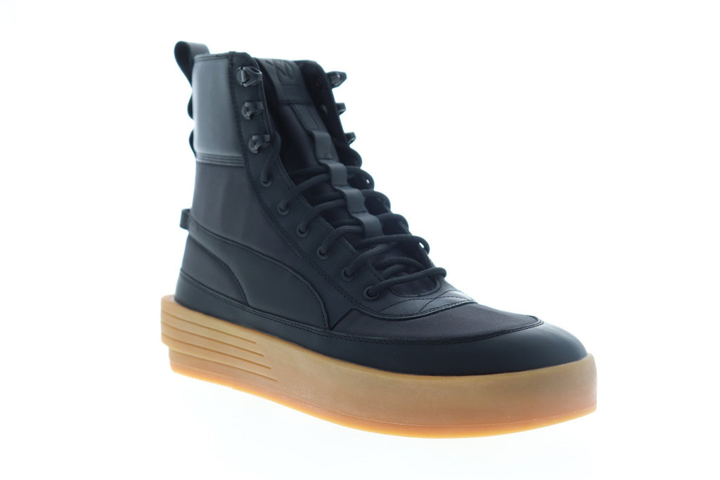 Puma XO Parallel Tactical 36717701 Mens Black Leather High Top