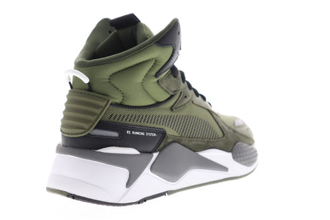 Puma RS-X Midtop Utility 36982101 Mens Green Canvas Lifestyle Sneakers Shoes