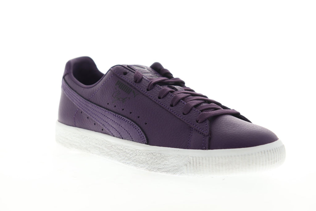 Puma Clyde X PRPS 37022501 Mens Purple Leather Lace Up