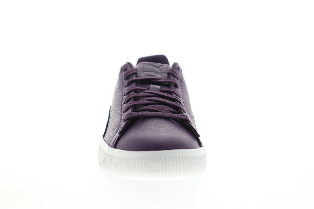 Puma Clyde X PRPS 37022501 Mens Purple Leather Lace Up Sneakers