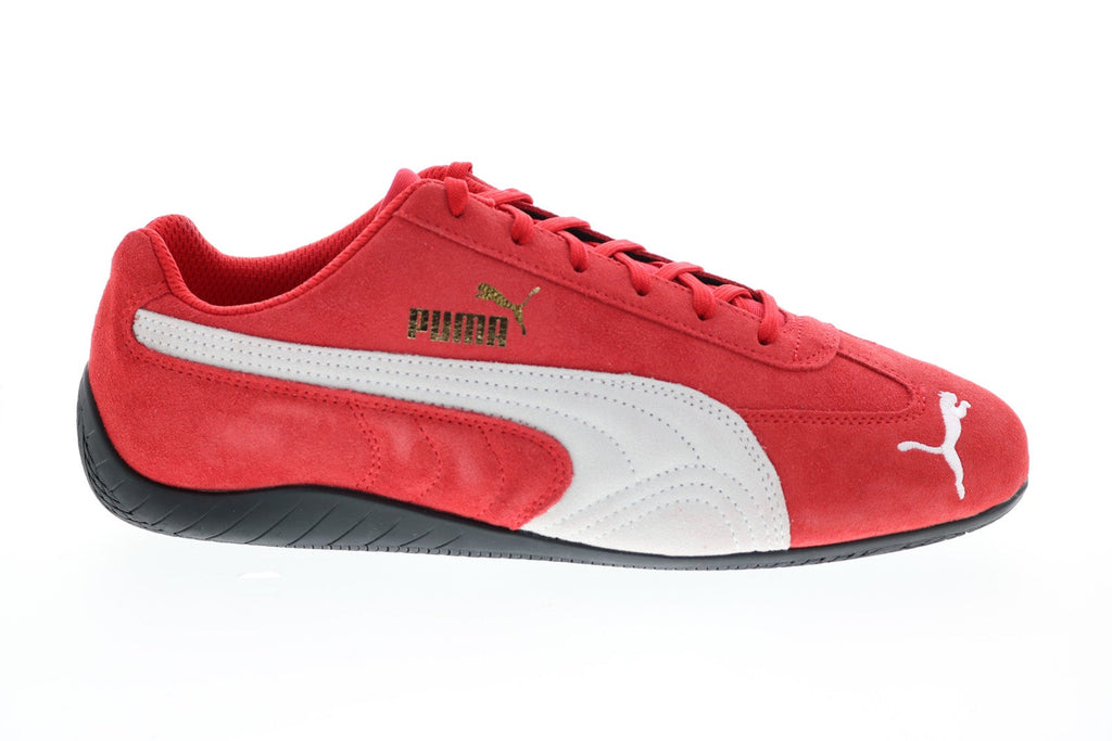 Puma Speedcat LS 38017304 Mens Red Suede Motorsport Inspired Sneakers