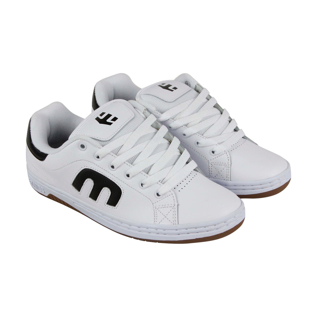 Etnies Calli Cut Mens White Leather Lace Up Skate Sneakers Shoes