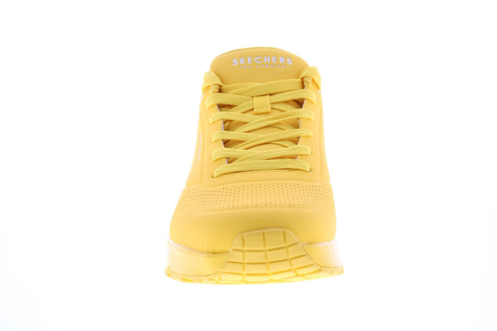 Skechers Uno Stand On Air 52458 Mens Yellow Lace Up Lifestyle